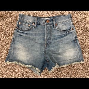 Madewell high rise shorts